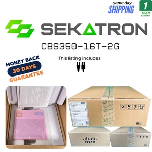 ♻️ Cisco CBS350-16T-2G 16-Port Gigabit Managed Switch ⚡Fast Shipping - Picture 1 of 2
