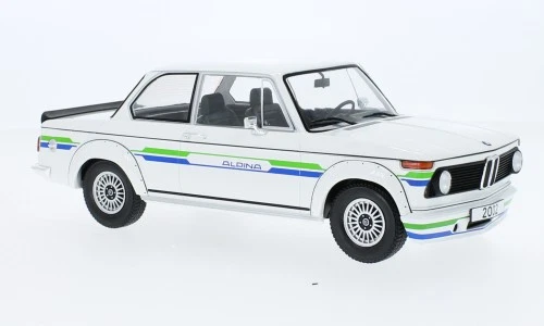 MODELCARGROUP MCG18409 BMW 2002 ALPINA 1973 WHITE/DECORATED 1:18 Modellino - Immagine 1 di 1