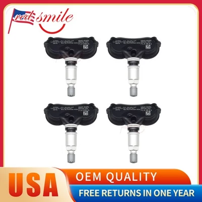 Sensor de presión de neumáticos TPMS de 4 piezas para Toyota Tundra Sequoia 2018-2020 42607-0C091 Foto 1 de 4
