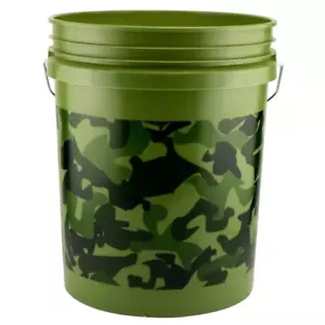 5 Gal. Camo Pail Stylish Sturdy Outdoor paint Mixing Soil Hauling Durable - Picture 1 of 7