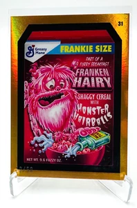 2024 Topps Wacky Packages ANS Halloween #31 Franken Hairy Orange Foil 12/50 - Picture 1 of 7