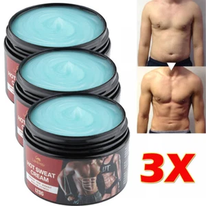 3x Powerful Abdominal Muscles Cream Weight Loss Belly Fat Burner Sweat Enhancer - Picture 1 of 24
