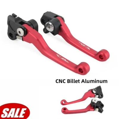 CNC Pivot Brake Clutch Levers Off-Road Racing For HONDA CRF250X/R CRF450X/R Red - Image 1 of 4