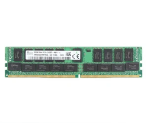 SK Hynix DDR4 32GB Server RAM 2400MHz ECC REG PC4-2400T-RB1-11 2Rx4 288pin - Picture 1 of 3