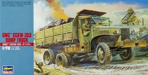 1:72 Scale Hasegawa G.M.C. Dump Truck Military Vehicle Model Kit - Picture 1 of 2