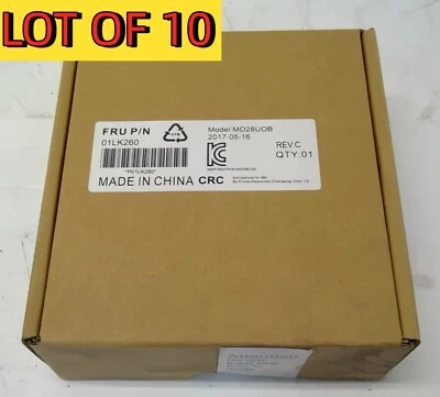 *LOT OF 10* IBM Model MO28UO 3-Button USB Optical Scroll Wheel Mouse Black/Red - Image 1 of 4