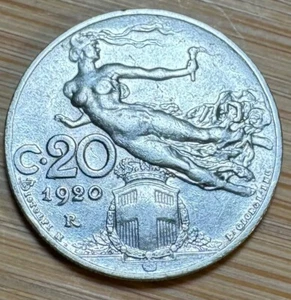 PIECE DE 20 CENTESIMI 1920 ITALIE (1269) VOIR PHOTOS - Bild 1 von 2