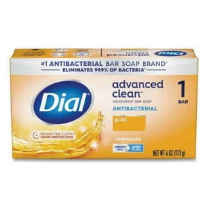 Dial Antibacterial Deodorant Bar Soap, Advanced Clean, Gold, 4 oz - Picture 1 of 5
