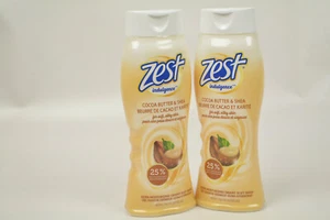 Menge 2 Zest Indulgence Kakaobutter und Shea Duschgel 487 ML 16,5 FLÜSSIGE UNZEN - Bild 1 von 5