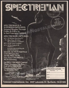 SPECTREMAN - Original 1978 Trade AD / TV series network promo_ anime _ manga - Picture 1 of 1