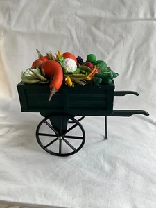 Byers Choice Wagen Wagen Kürbis Kartoffel Mais Blumenkohl Wassermelone Karotte Erbse - Bild 1 von 20