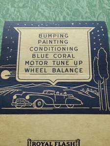 Vintage Matchbook Collectible Ephemera A8 Detroit Michigan connell Cadillac car - Picture 1 of 3