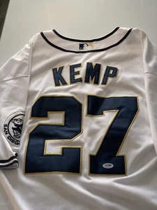 Matt Kemp Autographed/Signed Jersey San Diego Padres PLEASE READ - Picture 1 of 11