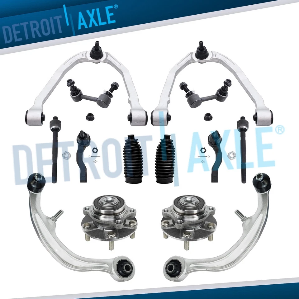Kit de cojinete de cubo de rueda brazo de control inferior superior delantero para Infiniti G35 Nissan 350Z Foto 1 de 4