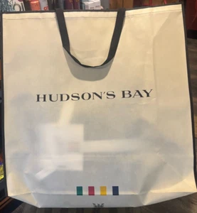 Hudson's Bay Multistripe Logo HBC X Large Reusable Shopping Bag NEW 25" 25"10"w - Picture 1 of 4