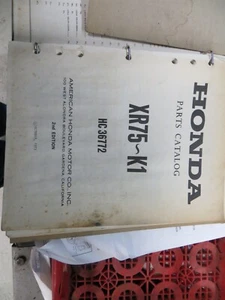 Honda XR75 K1 OEM Parts Catalog - Picture 1 of 1