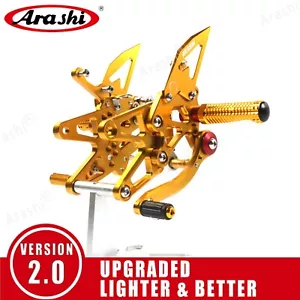 Fit BMW S1000RR / HP4 2009 - 2014 Arashi Racing Footrests Rearsets Foot Pegs - Picture 1 of 11