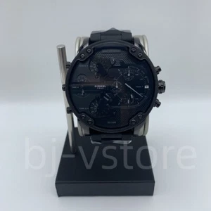Reloj para hombre Diesel DZ7396 Mr.Daddy 2.0 esfera negra acero inoxidable correa de silicona - Imagen 1 de 4