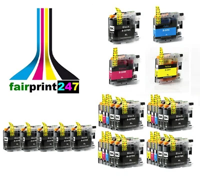 XXL Druckerpatronen für Brother ersetzt LC225XL LC227XL BK C M Y kein original - Bild 1 von 4