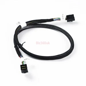 12Gbps Mini SAS HD SFF-8643 90° Elbow Right Angle to SFF-8643 Adapter Cable 65cm - Picture 1 of 11