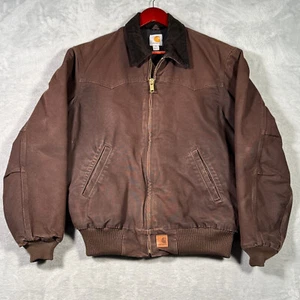 Carhartt Jacket Mens Medium Brown Santa Fe J14 DKB - Picture 1 of 11