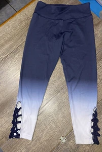 Justice sz 12 navy ombré capri leggings - Picture 1 of 6