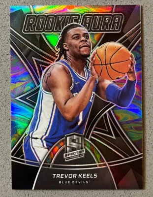 2022-23 Panini Chronicles Spectra Draft Picks RA-TKE Trevor Keels RC Rookie Aura - Image 1 of 2