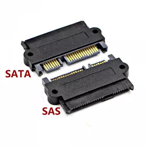 Adaptador de ángulo SFF-8482 SAS a SATA180 grados convertidor cabeza recta ST - Imagen 1 de 5