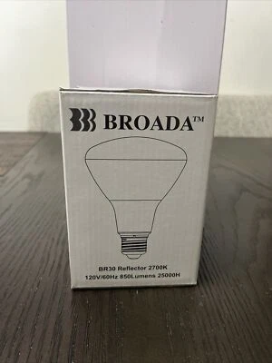 BROADA BR30 Led Flood Bulb- Warm White- (2700K) (Dimmable) 8pc - Image 1 of 4