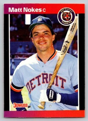 1989 Donruss #116 Matt Nokes Detroit Tigers - Image 1 of 2