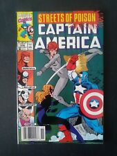 Captain America #376 (1990) FN/VF Streets of Poison, pt. 5: "Cross Purposes"