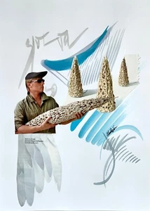 Pintura original de medios mixtos firmada por artista collage arte contemporáneo - Imagen 1 de 2