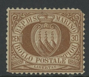 SAN MARINO, MINT, #15, NG, CORNER DINGS, NICE CENTERING - Picture 1 of 1