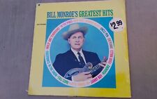 Bill Monroe 33rpm LP Vinyl 12-inch MCA Records #MCA-17 SEALED “Greatest Hits”
