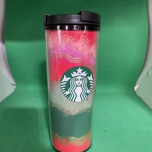 Starbucks Coffee 2021 Holiday Christmas Insulated Hot Cold Travel Tumbler 16oz - Picture 1 of 4