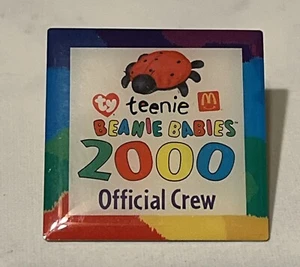 McDonald's Official Crew Ty Teenie Beanie Babies Pin ~ 2000 ~ Lucky The Ladybug - Picture 1 of 6