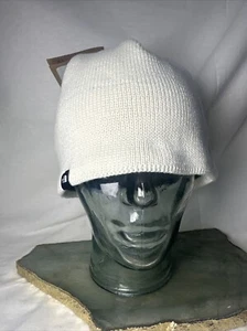 The North Face Unisex Mountain Beanie Recycled Vintage Logo Neu mit Etikett Weiß und Grau - Bild 1 von 8