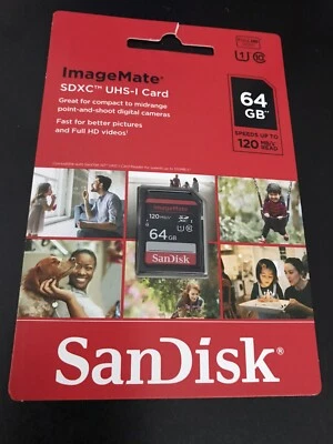 SanDisk ImageMate 64GB/ SDXC UHS-I Card, Brand New - Image 1 of 3