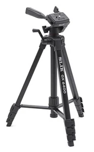 SLIK tripod GX 6400 4 stage lever lock 21mm pipe diameter 3 way 216835 F/S Track - Picture 1 of 9