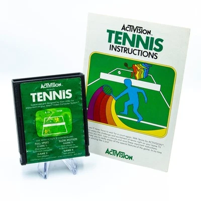 Tennis Atari 2600 | Cartridge & Manual Only | Tested & Working - Image 1 of 3