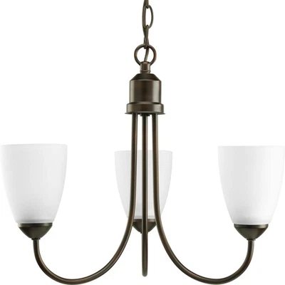 Progress Lighting P4440 Bronze Gather 3-Light 19"W Chandelier - Image 1 of 4