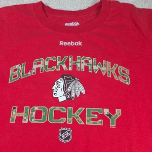 Camiseta Reebok Chicago Blackhawks Para Hombre Talla M Roja Manga Corta Deportes Hockey NHL - Imagen 1 de 7