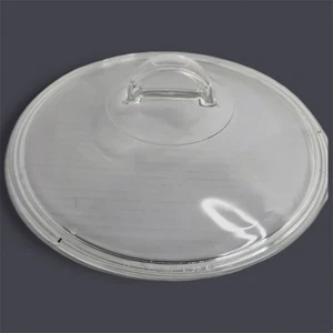  Tapa de repuesto redonda de vidrio transparente PYREX L 21 C cubierta tapa con mango en D aleta - Imagen 1 de 7