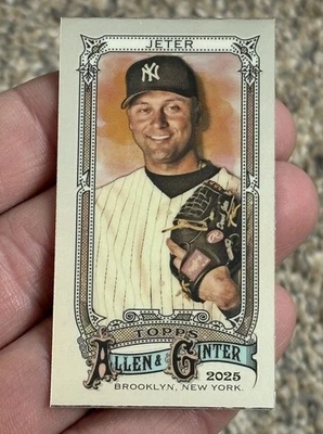 Derek Jeter Cromo Mini #21 2025 Topps Allen & Ginter Béisbol Yankees  Foto 1 de 2