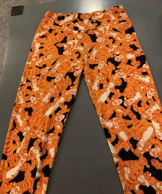 Auténticos Leggings LuLaRoe OS Disney’s TIGGER Naranja y Negro ¡RAROS! Foto 1 de 3