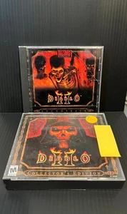 Diablo II 2 Collector's Edition PC Blizzard Rare Game 3 Discs Case + Soundtrack - Picture 1 of 1