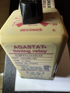 Agastat SCBRX012XXACXA Time Delay Relay 120/240v-ac, 120v-dc, 1-30secs - Picture 1 of 9