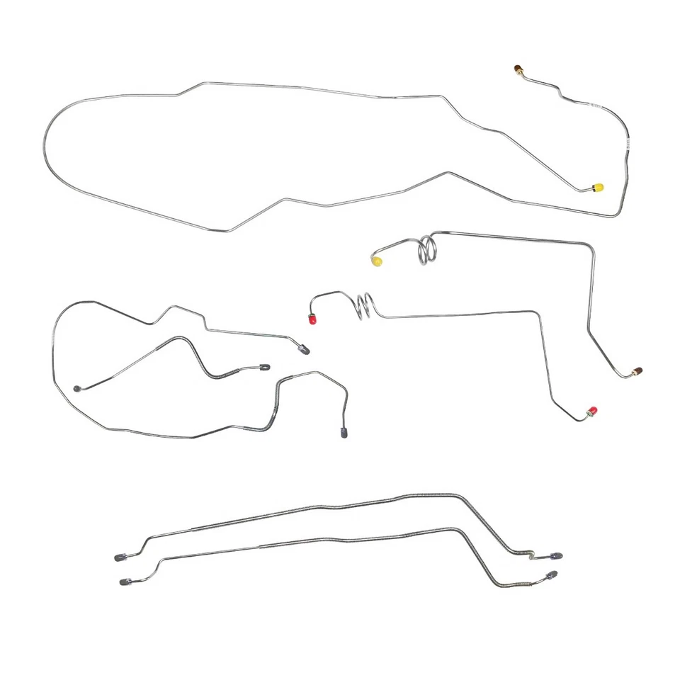 1984-90 Cadillac Brougham Complete Power Disc Brake Line Set Kit Stainless - Image 1 of 4