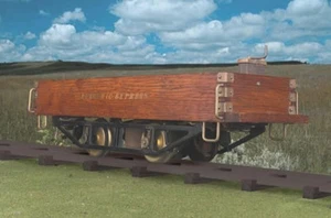 MTH Type 2 Standard Gauge #200 Tinplate Wood Gondola, #10-1197, NOS, Electric - Picture 1 of 1