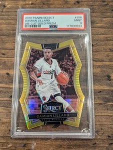 2016-17 Select Damian Lillard Prizm DIE-CUT 156 Gold /10 PSA 9 POP 2 None Higher - Picture 1 of 2